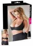 Cottelli Collection Plus Size - merevített mellemelő (fekete) [95E]