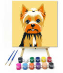  Kék szemű yorkie - gyerek számfestő készlet