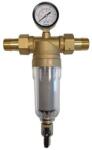 Euro-Clear Technik Therm 3/4" előszűrő, 10 bar-os nyomásmérővel, 50 mikron, 3m3/h (TT-CPF-3-B)