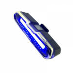 krasscom Lampa LED cu acumulator, incarcare USB, waterproof, lumina Rosie si Albastra, 5 moduri de iluminare pentru trotineta, scuter, bicicleta etc (TROTI075)