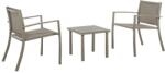 Bizzotto Set mobilier gradina, 3 piese, bej, auri, 58x58x75 cm, 45x45x38 cm (0662991)