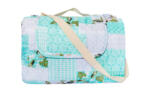 Somnart Patura picnic voiaj, impermeabila, microfibra, Somnart, model Green Flowers, 180x200 (PATURA.PICNIC.180X200.GRF) Patura