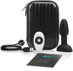 b-Vibe Rimming - анален вибратор с въртящи се перли - черен