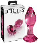 Icicles No. 79 - анален стъклен плъг конусовиден - розов - lovesexshop