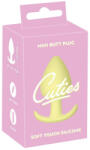 Cuties Mini Butt Plug - силиконов анален плъг (жълт, 3, 1 см) - lovesexshop