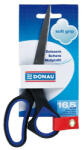  Olló irodai DONAU Soft Grip 16, 5 cm fekete-kék (U7922301PL-10)