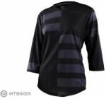 Troy Lee Designs Mischief 3/4-es női mez, fekete csíkos hasított színben (XS)