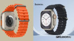 hoco Apple Watch-hoz 38/40/41mm, Hoco, Original hullámos, dupla csatos, szilikon szíj, WA12 - Narancs (WA1238-07)