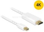 Delock Kábel mini Displayport 1.1 dugó - High Speed HDMI A dugó 4K 2m (DL83707) (DL83707)
