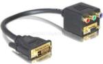 Delock Adapter DVI29 apa VGA + 3xCinch anyára (DL65061) (DL65061)