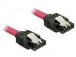 Delock SATA 6Gbps 10cm egyenes-egyenes piros kábel (DL82674) (DL82674)
