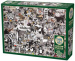 Cobble Hill 1000 db-os puzzle - Black and White: Animals (40043) (40043)