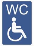  Indicator Informare WC persoane cu handicap material PVC, 148x210mm IIPVCWCPHA5