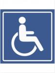  Indicator Informare WC persoane cu dizabilitati din PVC, 95x95mm IIPVCWCH