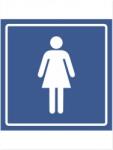  Indicator Informare WC femei PVC, 95x95mm IIPVCWCF