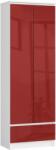  Irodai könyvespolc r 60 cm clp 1 fiók 2 ajtó fehér / piros fényes (RP0PREGPOLCZE001D2)
