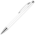 Caran Химикалка Caran D'Ache 888 Infinite, синьо мастило, бяла