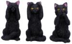 Nemesis Now Set de statuete Nemesis Now Adult: Humor - Three Wise Felines, 8 cm (U4802P9) Figurina