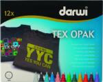 Darwi Tex Fabric Opak Marker Set Комплект маркери за текстил 12 x 6 ml (<![CDATA[DA0160012K01C]]>)