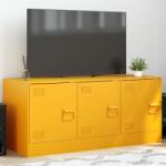 vidaXL mustársárga acél TV-szekrény 99 x 39 x 44 cm (841646)