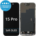 Apple iPhone 15 Pro - LCD Kijelző + Érintőüveg + Keret Soft OLED FixPremium