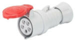Gewiss GW62008H ipari csatlakozó lengő dugalj egyenes 4P (3P+F) 16A IP44, 380-415V 50/60 Hz, csavaros csatlakozás (GW62008H)