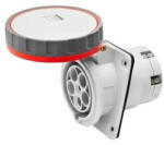 Gewiss GW62261H ipari csatlakozó beépíthető dugalj 10º ferde 4P (3P+F) 125A IP67, 380-415V 50/60 Hz, csavaros csatlakozás (GW62261H)
