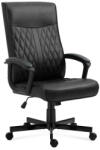 Mark Adler Főnöki szék forgószék, kényelmes irodai szék , fordított bőr , fekete (BOSS-32-BLACK)