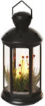 EMOS DCLV15, LED dekoráció - karácsonyi lámpa gyertyákkal, fekete, 35, 5 cm, 3x C, beltéri, vintage (DCLV15)
