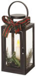 EMOS DCLV14, LED dekoráció - karácsonyi lámpa gyertyával, fekete, 20 cm, 3x AAA, beltéri, vintage (DCLV14)