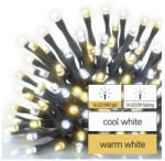 EMOS D4AN02, LED karácsonyi fényfüzér, villogó, 12 m, kültéri és beltéri, meleg/hideg fehér, időzítő (D4AN02)