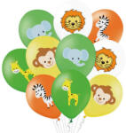 PartyPal Vadállatos (szafari) lufi mix, 30 cm, 10 db/cs