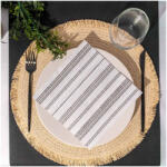 Mapelor Textúrált szalvéta "Antilla fekete" 33x40 cm 1/8 hajtás 50 lap/csomag - Mapelor