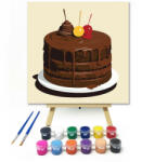 Számfestő Folyós csokoládé torta - gyerek számfestő készlet (szamkid310)