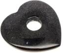 R. M. ékszer Goldstone kék fánk szív 40x40mm (010337)