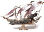 Howcat Puzzle 3D, Corabia Pirat Aventurile maritime ale lui Sparrow, violet, HC, lemn, 518 piese