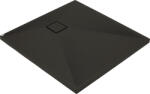 Deante Cadita dus compozit slim patrata neagra 80x80 cm Deante Correo Square (KQR_N42B)