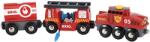 BRIO World Sürgősségi tűzoltó vonat - Piros (33844)