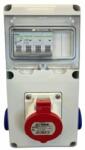 SCAME Tablou organizare santier cablat cu 1 priza trifazica 16A si 2 prize simple schuko (633.RO0024)