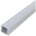 AVIDE Alu Profil "U" 17.2X14.4Mm Falon Kívüli Opál Búrával 1M (AAP-SM1714-1M-MK)