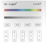 AVIDE Led Szalag 12-24V Rgb+W 4 Zónás Rf Falra Szerelhető /2Xaaa/ Érintőpaneles Távirányító (ABLS12VTPSRGBW-RFC-4Z)