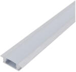 AVIDE Alu Profil "U" 24.7X7Mm Süllyeszthető Opál Búrával 1M (AAP-UR177-1M-MK)