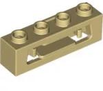 LEGO® 16968c2 - LEGO világos krémszínű (tan) kocka 1 x 4 méretű, belső klipsszel, korong kilövő (16968c2)
