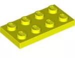 LEGO® 3020c236 - LEGO neon sárga lap 2 x 4 méretű (3020c236)