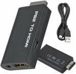  PS2 HDMI, USB, jack adapter, fekete, 7x3, 5 cm (379553)