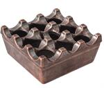 Horecano Ветроустойчив алуминиев пепелник квадрат 8x8xh4cm МЕД (0191499)