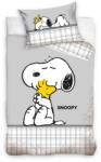 Carbotex Snoopy, set lenjerie de pat single, 100x135 cm Lenjerii de pat bebelusi‎, patura bebelusi