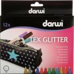 Darwi Tex Fabric Glitter Marker Set Комплект маркери за текстил 12 x 6 ml (<![CDATA[DA0140012K01C]]>)