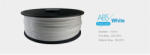  3D FILAMENT 1, 75mm ABS Fehér (1kg-os tekercs) (3DFILAMABS175WH) - jatekotthon