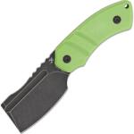 KANSEPT Korvid S Black Stonewashed 14C28N Grass Green G10 + Kydex Sheath G2030A3 (G2030A3)